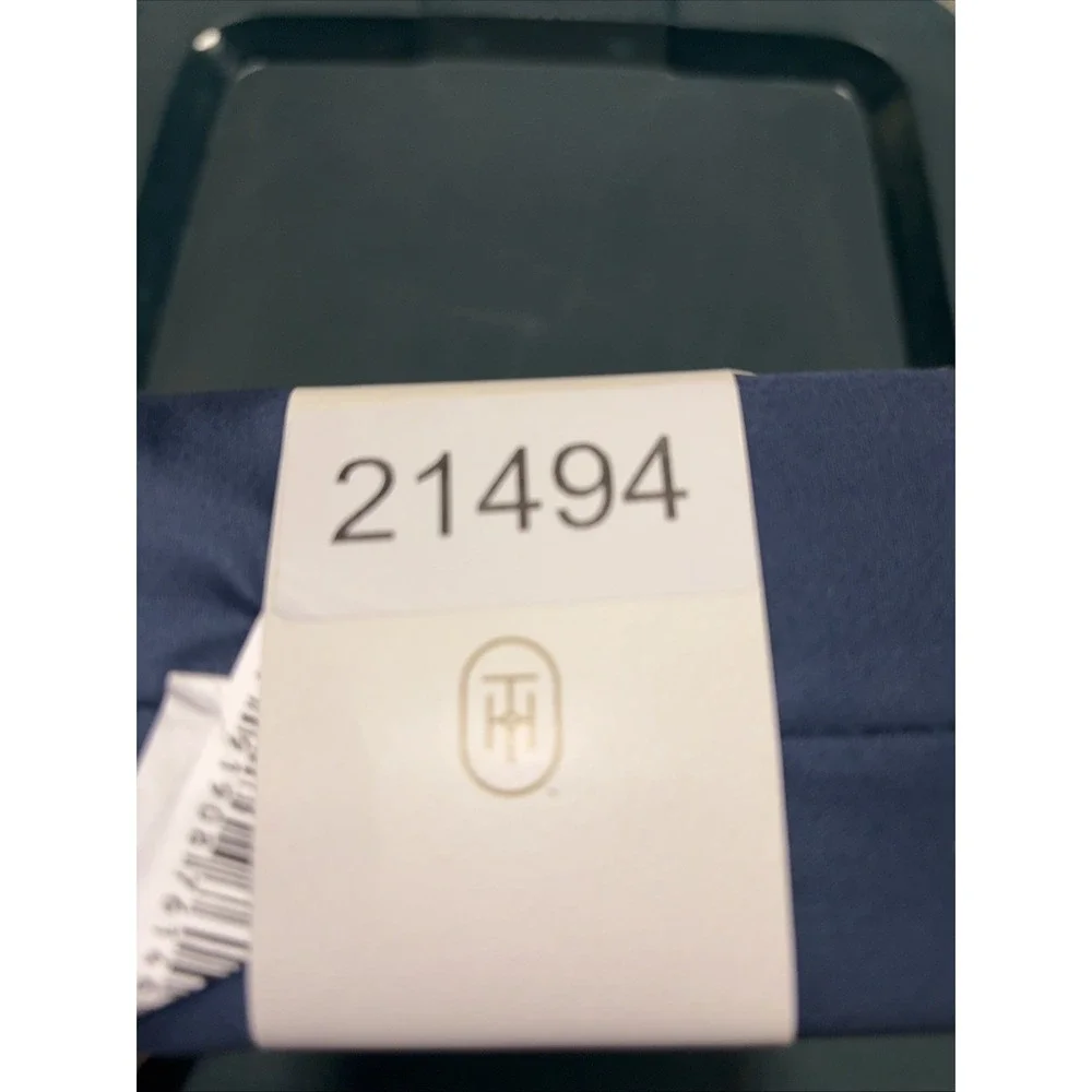 Threshold Performance Flat Cotton Sheet Full‎ Metallic Blue 400TC